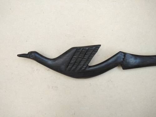 Vintage! - Ebony - Set Of Wooden Salad Servers - Bird Handles