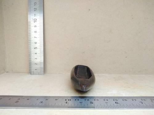 Vintage! Hand Carved - Small Wooden - Dugout Canoe Ornament
