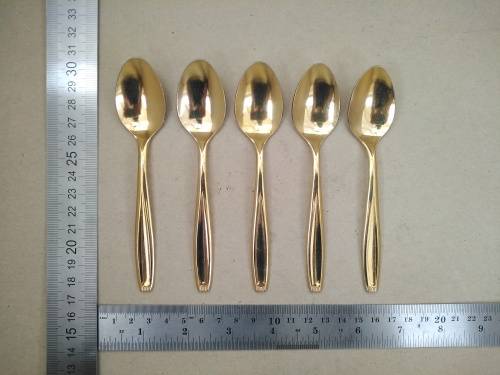 Vintage! Gold Plated - Japan - Set of 5 Teaspoons