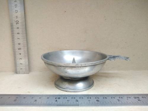 Vintage! Sintra - Pewter - Spike Candle Holder With Handle