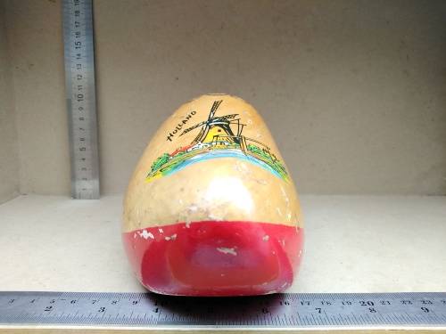 Vintage! Large Dutch Windmill Wooden Clog - Holland