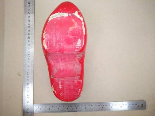Vintage! Large Dutch Windmill Wooden Clog - Holland