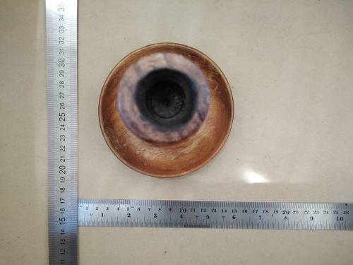 Vintage! Turned Wooden Candle Stick Holder