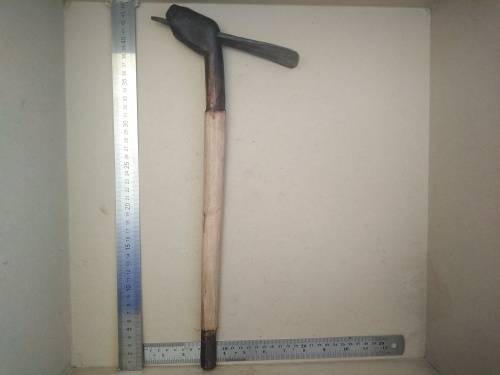 Africana!  Katima - Namibia Tribal Transpierced Axe / Hoe / Hatchet