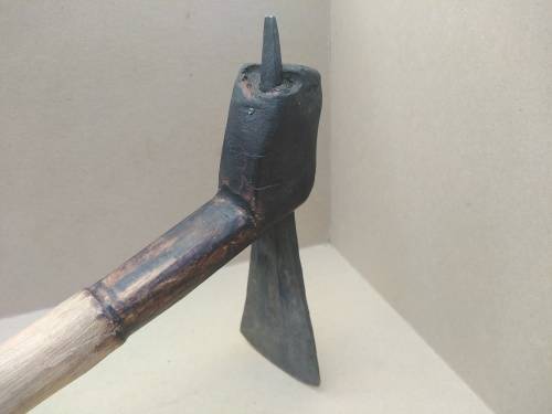 Africana!  Katima - Namibia Tribal Transpierced Axe / Hoe / Hatchet