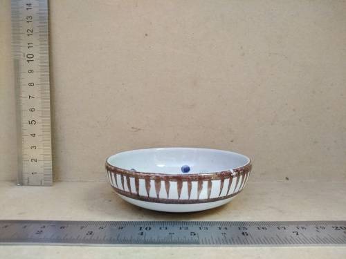 Vintage! The Old Jar (T.O.J.) - Studio Pottery - Hand Painted - Sweet Dish - Signed