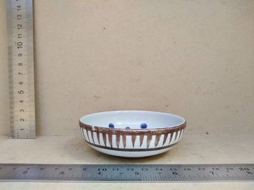 Vintage! The Old Jar (T.O.J.) - Studio Pottery - Hand Painted - Sweet Dish - Signed