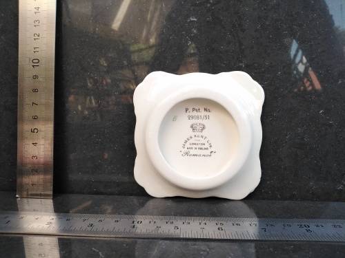 Vintage! James Kent Ltd - Longton England - `Romance` - Porcelain Trinket Pin Tray