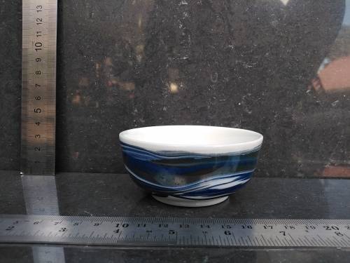 Vintage Hebridean Studio Pottery - Fear On Eich - Isle of Lewis - Marble Effect - Small Bowl