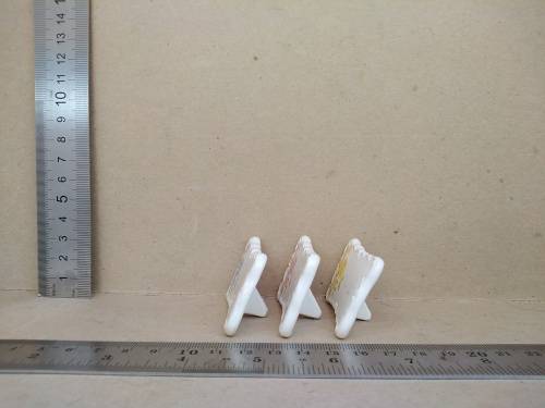 Vintage! 50`s Set of 6 Shafford Porcelain Place Settings - Place Cards - with some Glaze Crazing
