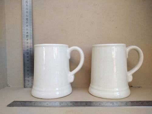 Vintage! Flora Ann - Dale College - Pair Of Beer / Coffee Mugs
