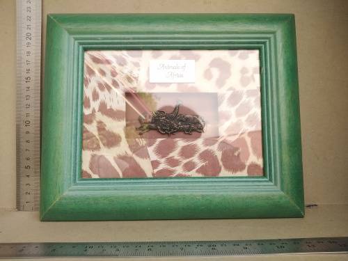 African! Wall Décor - Box Frame - Africa Alive - Bronze Animals Of Africa