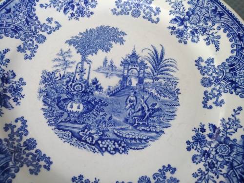 Vintage! Finlandia - Arabia Soumi - Blue Landscape Scene - Decorative Plate