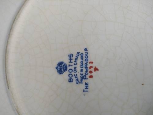 Vintage! England - BOOTHS - The Pompadour - Decorative Plate