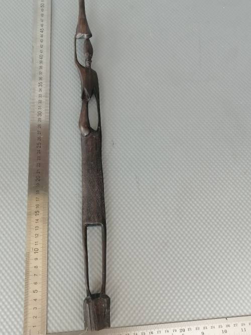 Africana! Malawi - Hand-Carved - Ebony Wood - Tall Skinny Woman