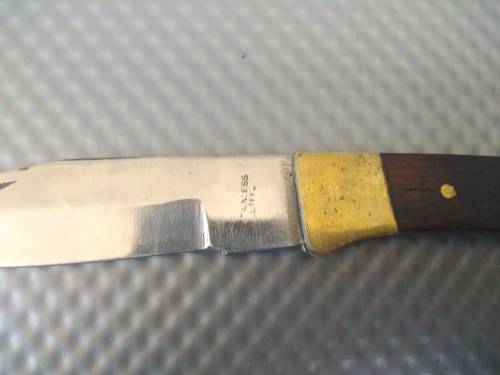 Vintage! Bear Hunter Folding Knife - Small (With some Tarnishing)