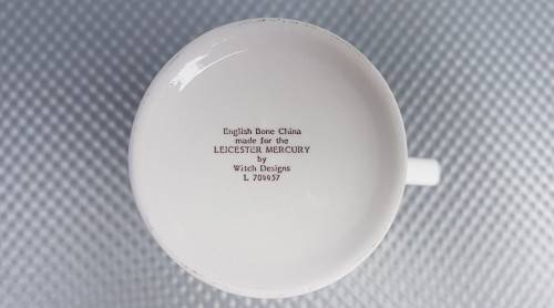 Vintage! Set Of 6 English Bone China Coffee Mugs Of Leicester