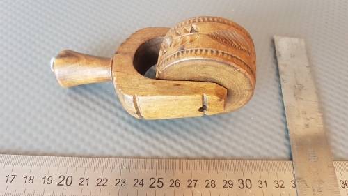 Antique! English - Treen - Butter / Pastry Roller