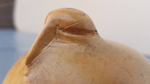 Vintage! Folk Art - Hand Carved - Wooden - Dove Bird