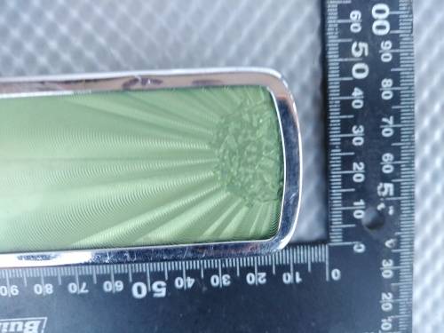 Vintage! Engine Turned Guilloche Enamel Clothes Brush.