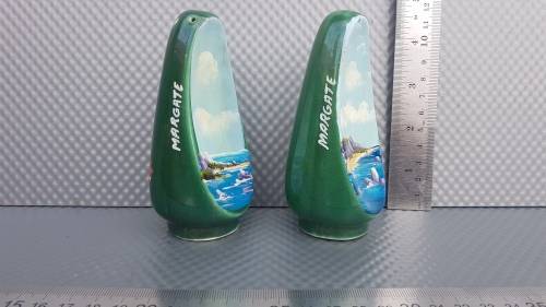 Margate - Hand Painted Seascapes - Ceramic - Salt And Pepper Shakers