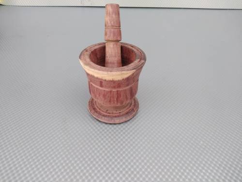 Vintage! Wooden Mortar & Pestle 9cm