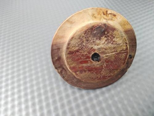 Vintage!  Turned Wood Spice/Snuff Jar With Lid.