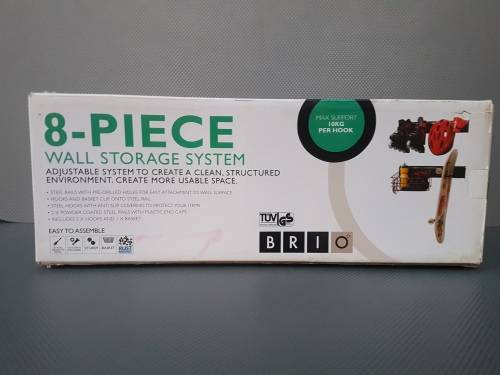 NEW! - Awesome Brio 8 Piece wall storage system