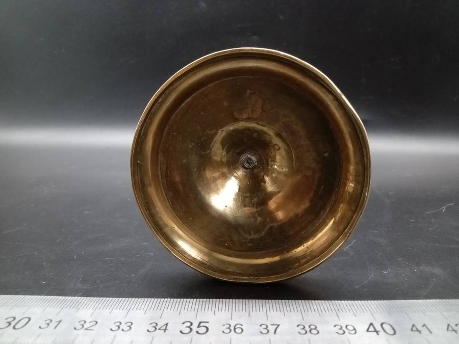 Vintage! Hand Etched Brass Bud Vase.