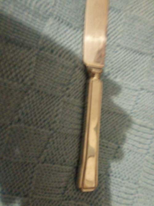 Stainless steel 12 piece cutlery set in wooden box
