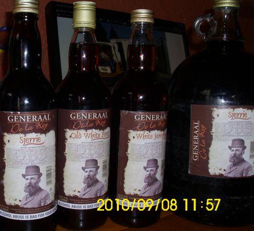 Generaal De la Rey Sjerrie, Port en Jerepigo Soetwyne