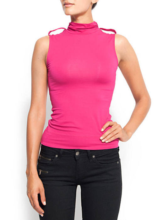 Mango Turtle Neck Top