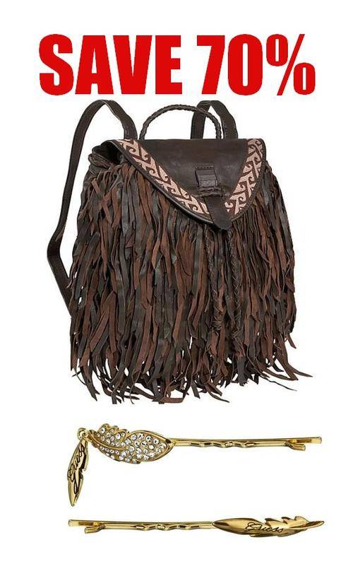 Topanga Fringe Backpack & Guess Accessory COMBO