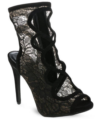 Daniella Michelle Lace Booty Heels (Size 4) - Preowned, but NEW