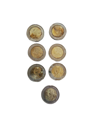 7 x 2008 Mandela R5 Five Rand Coins One Bid on All Coins