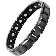 Magnetic Health Bracelet Stainless Steel Stylish Black