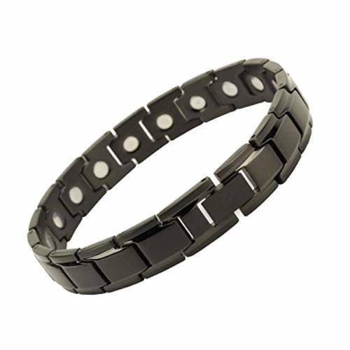 Black Stainless Steel Bracelet With Titanium Magnetic Bracelets for Men and Women