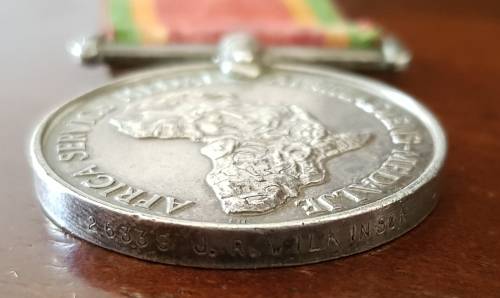 Africa Service Medal- Named J.R.Wilkinson 26339