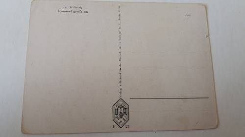 Postcard Field Marshall Rommel "greift an" (Attack)-VDA Series E-23