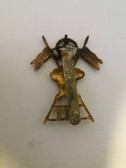 WW1 12th Royal Lancers Cap Badge Bi-Metal