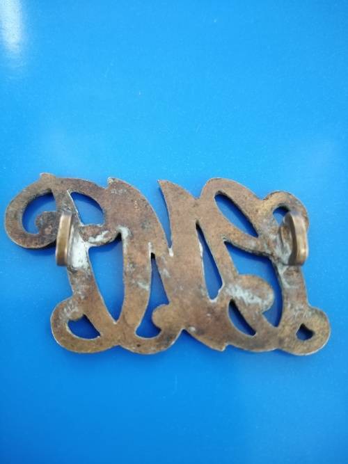 Cape Mounted Police -Shoulder Title Worn 1913-1914(Owen 1841)&Collar Badge (Owen 1839)