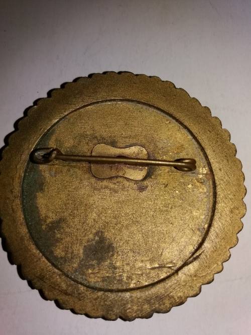 German Gau Champion Badge in Gold with Oakleaves1944 Pistol Shooting Award,51.5mm Dia