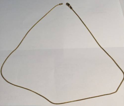 9  carat  Gold Wheat necklace cm 45