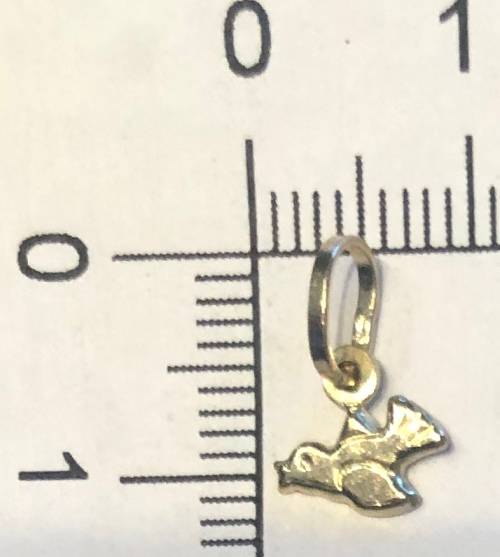 9K solid  9 carat Gold , stunning imported charm -   bird in flight