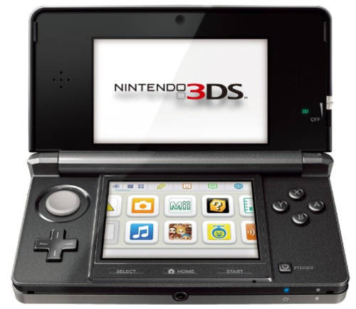 Nintendo 3DS with 3 games