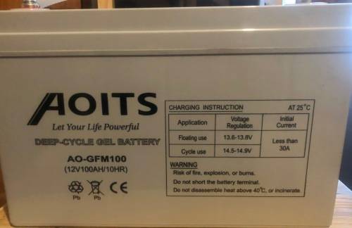 100AH Deep Cycle Gel Battery