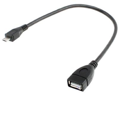 USB 2.0 AF to Micro USB 5 Pin Male OTG Adapter Cable