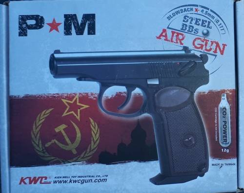 BRAND NEW MAKAROV KMB-44 BLOWBACK CO2 GAS GUN-LOOKS AND FEEL LIKE THE REAL THING