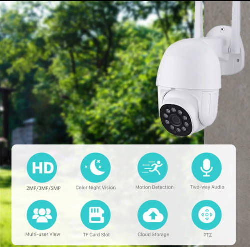 3MP PTZ Wifi Auto Tracking Outdoor Camera with ICSEE App