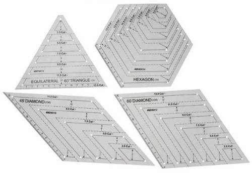 Patchwork Scale Ruler set 4pcs
